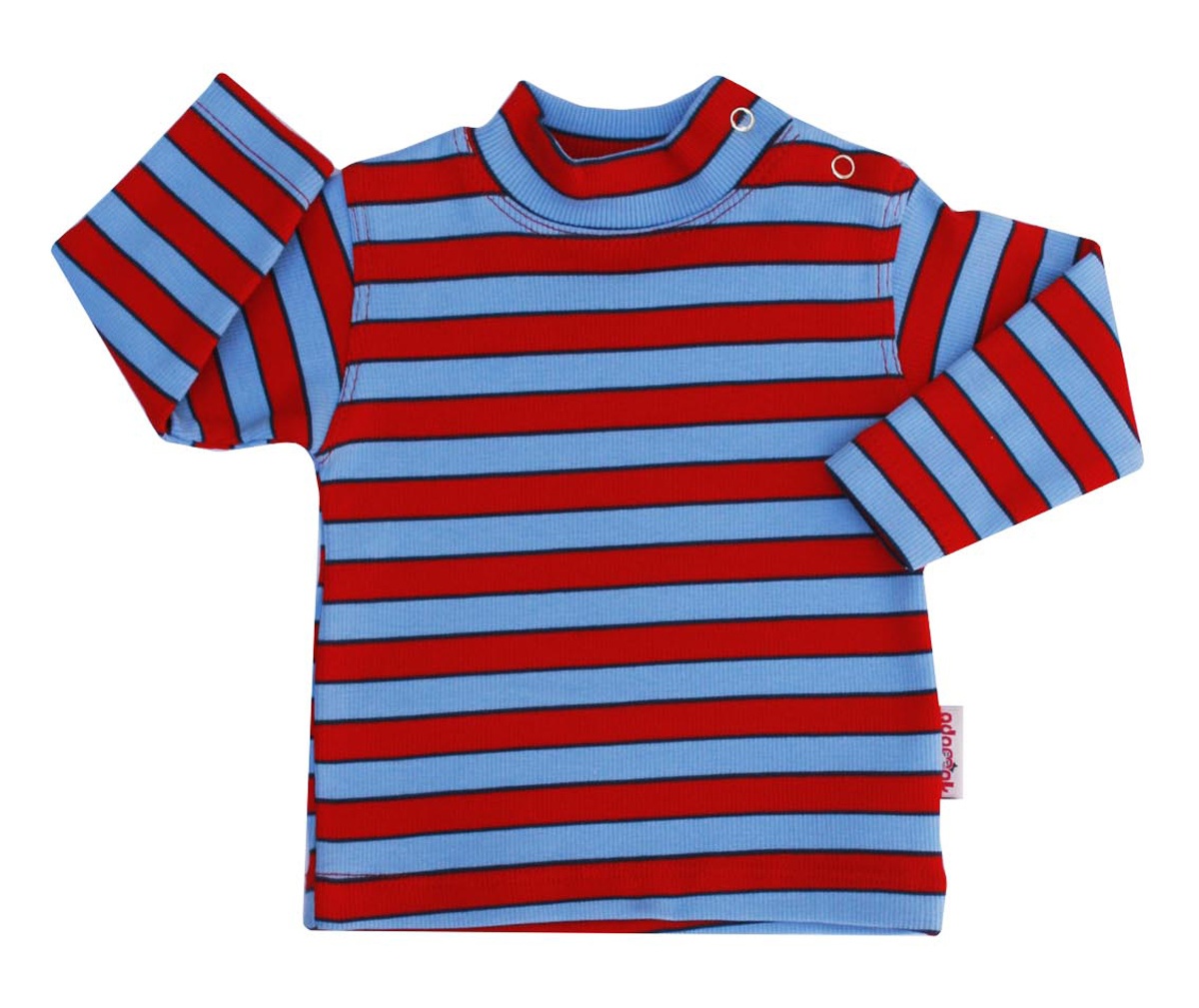 تی شرت آستین بلند نوزاد آدمک طرح راه راه کد 01-144301
