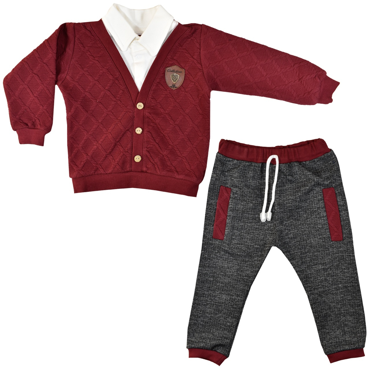 ست پلیور و شلوار نوزادی نیروان کد 49 -4