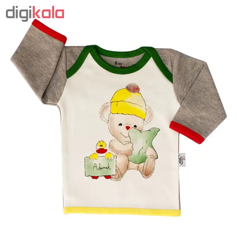 تی شرت آستین بلند نوزادی آدمک طرح اردک