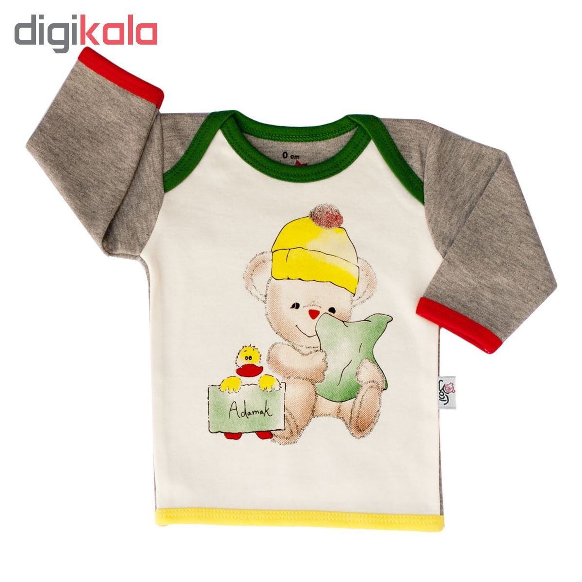 تی شرت آستین بلند نوزادی آدمک طرح اردک -  - 2