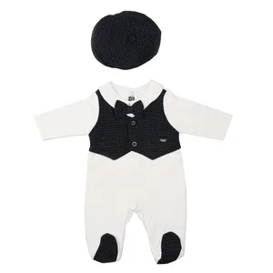 ست سرهمی و کلاه نوزاد ایندیگو کد 29743