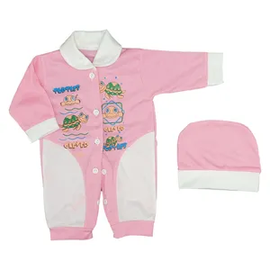 ست سرهمی و کلاه نوزاد طرح turtles کد 008