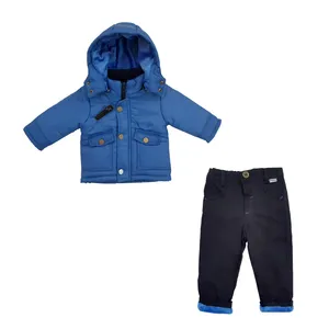 ست کاپشن و شلوار نوزادی پسرانه کد 1261