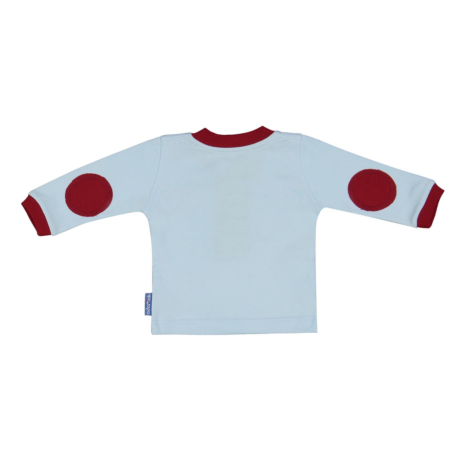 ست تی شرت و شلوار نوزادی آدمک مدل 2171101-50 - آبی روشن - 4