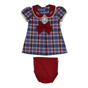 ست پیراهن و شورت نوزادی دخترانه بی بی ناز کد 607