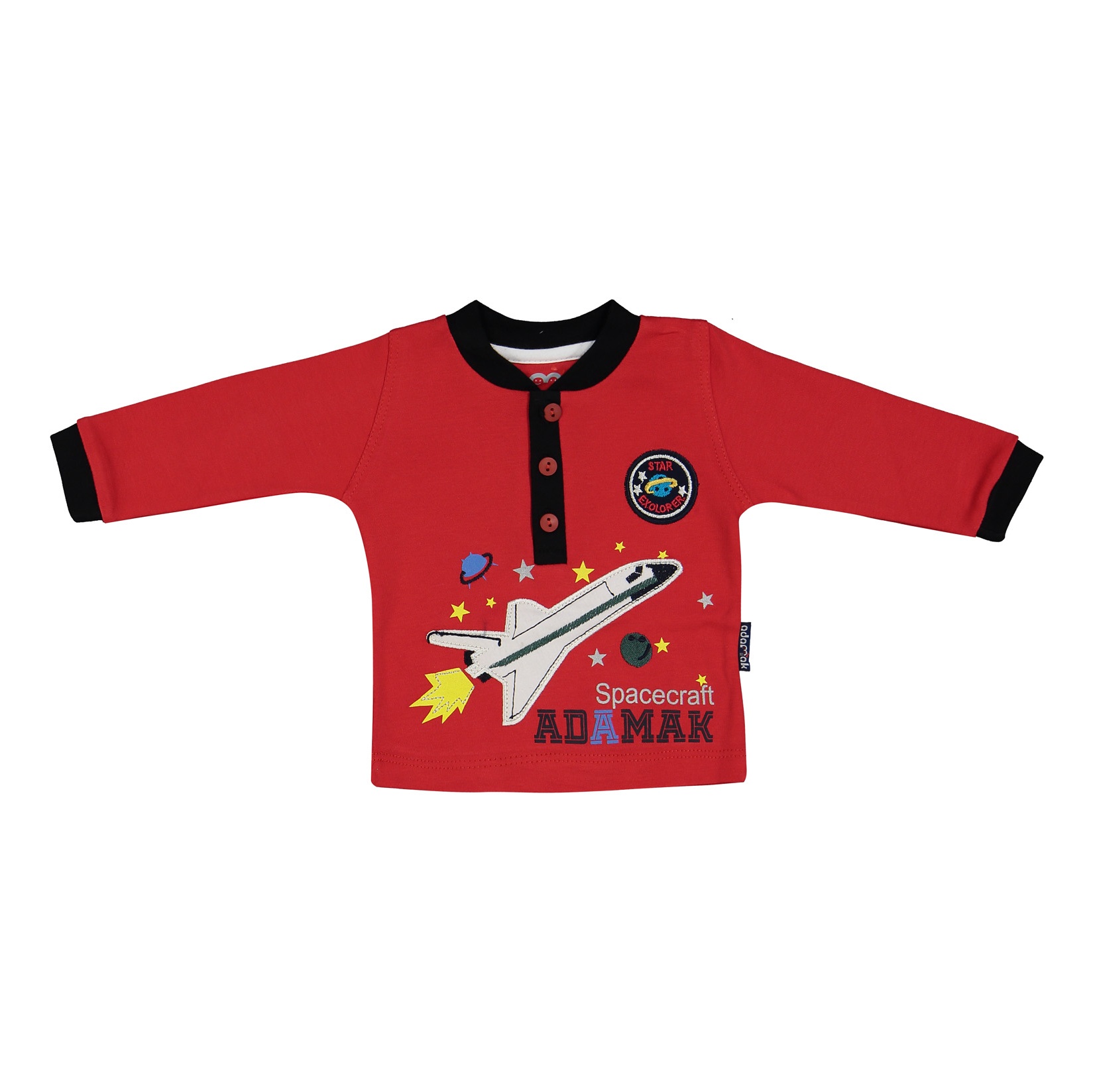 ست تی شرت و شلوار نوزادی آدمک مدل 2171101-72