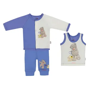 ست 3 تکه نوزادی پسرانه آدمک مدل 2171106-50