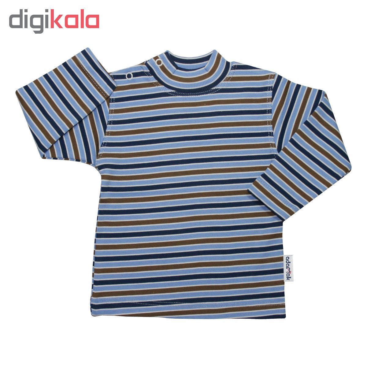  تی شرت آستین بلند نوزادی آدمک کد 01-143201 -  - 2
