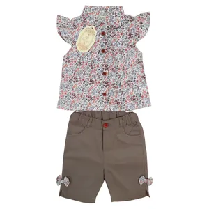 ست شومیز و شلوارک نوزادی نرمی کد S101