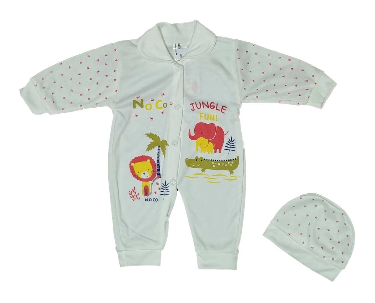 ست سرهمی و کلاه نوزادی کد 7113355