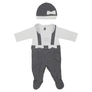 ست سرهمی و کلاه نوزادی دخترانه ایندیگو کد 29753