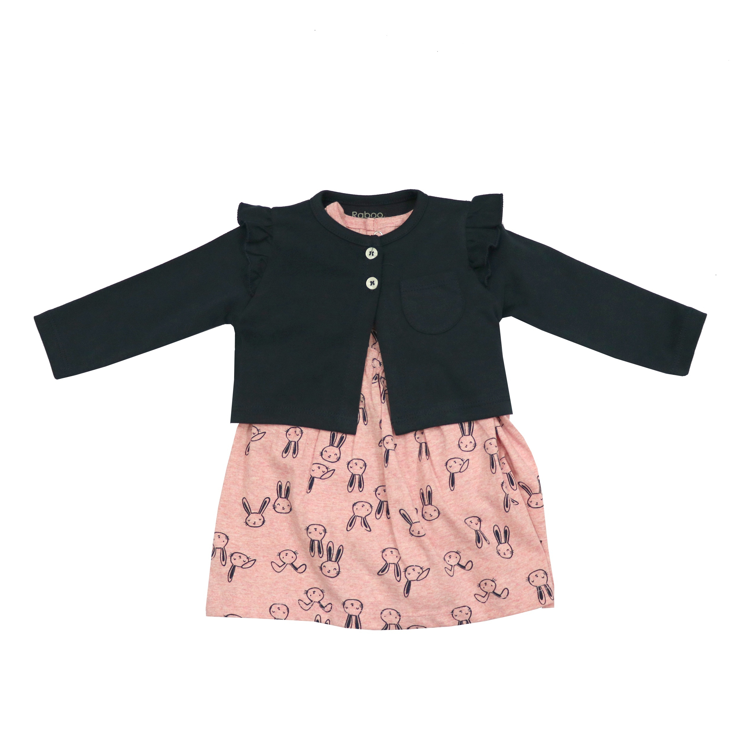 ست کت و پیراهن نوزادی دخترانه مدل 1245