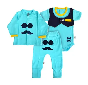 ست 3 تکه لباس نوزاد مدل zc192