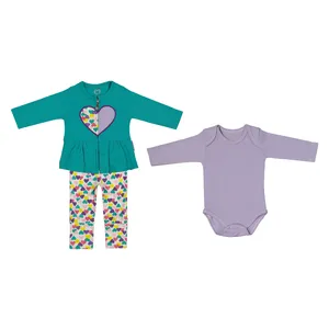 Adamak 2171104-47 3 Pieces Set For Baby Girls