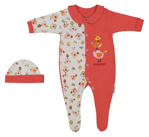 ست سرهمی و کلاه نوزادی آدمک مدل 2171103-72