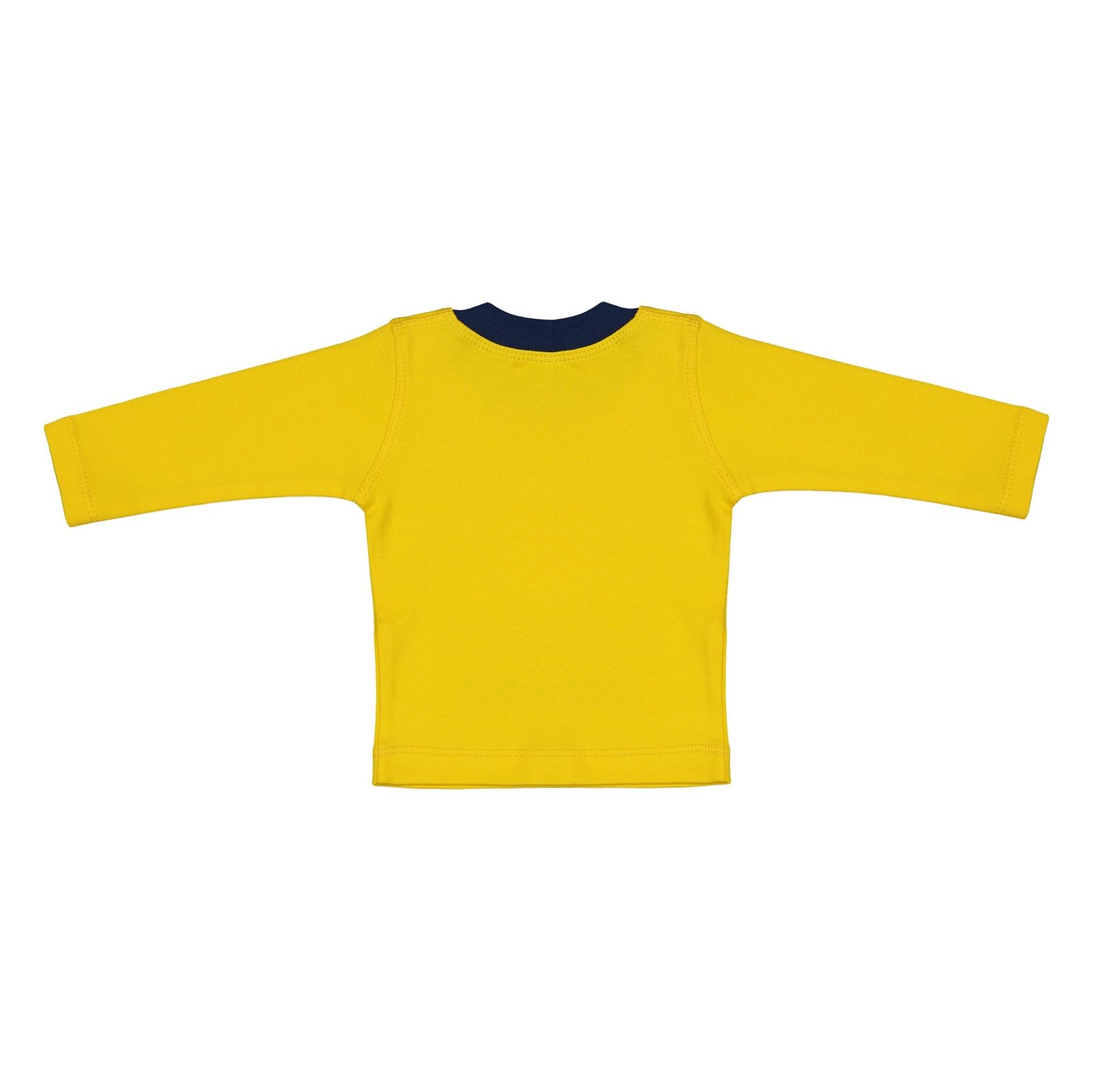 ست تی شرت و شلوار نوزادی پسرانه آدمک مدل 2171100-16 - زرد - 4
