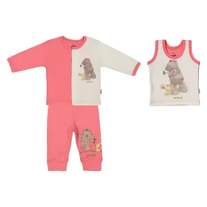 ست 3 تکه نوزادی دخترانه آدمک مدل 2171106-84