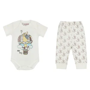 ست بادی و شلوار نوزادی آنا بیبی کد 005