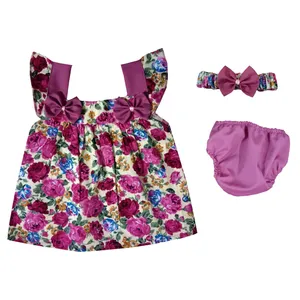 ست 3 تکه لباس نوزادی دخترانه کد 03