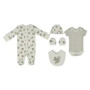 ست 5 تکه لباس نوزادی کد 012