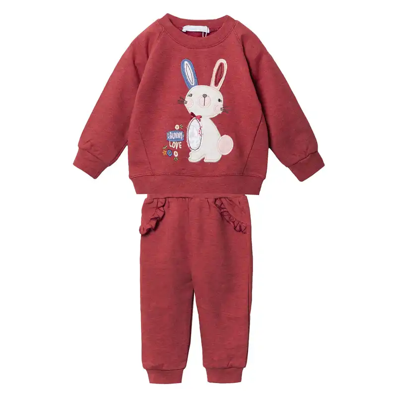 ست سویشرت و شلوار نوزادی دخترانه فیورلا مدل خرگوش خانم کد 2932