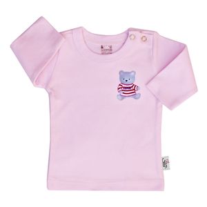 نقد و بررسی تی شرت آستین بلند نوزادی آدمک طرح خرس رنگ صورتی توسط خریداران