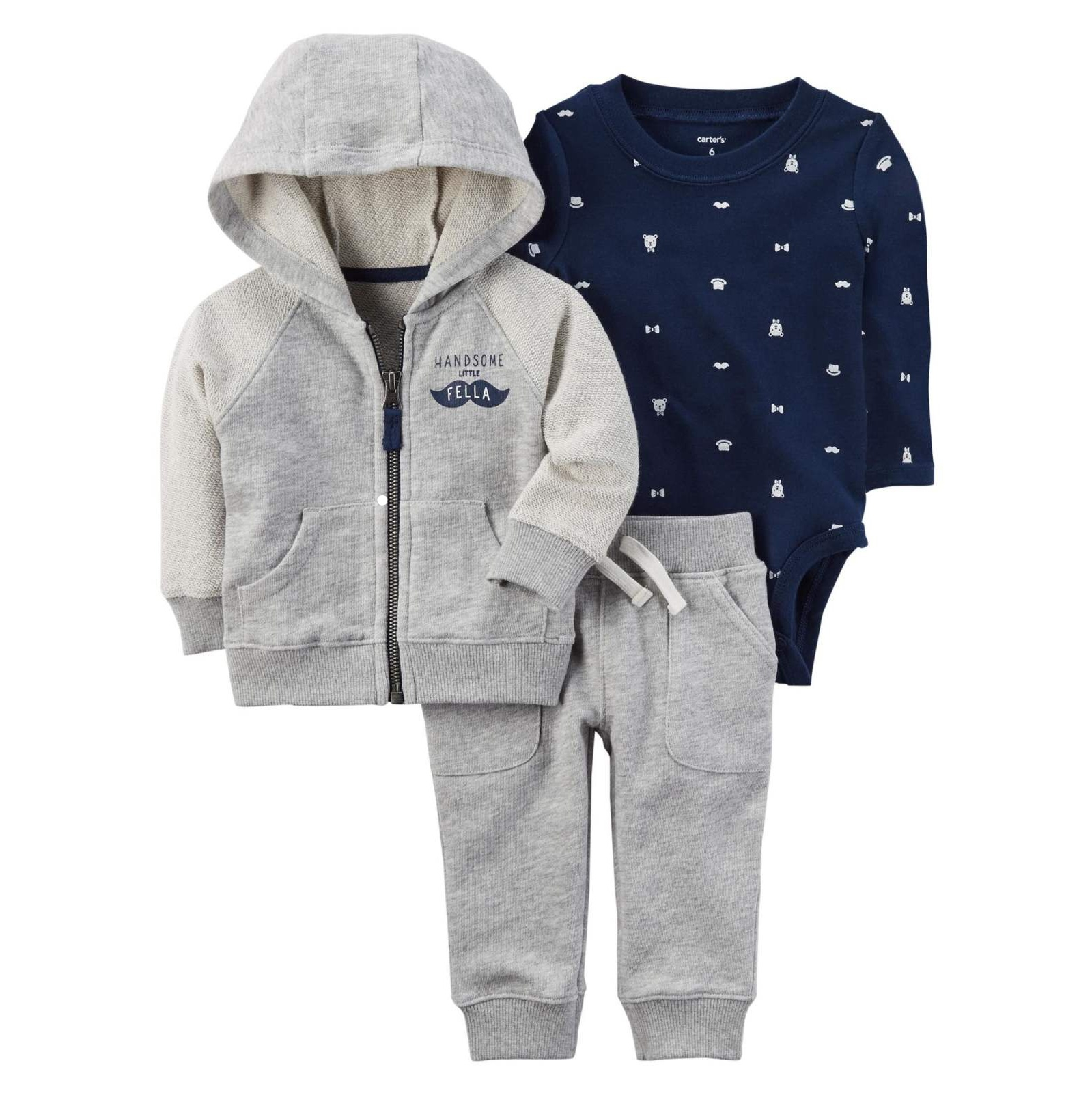 ست 3 تکه نوزادی پسرانه کارترز کد 3004
