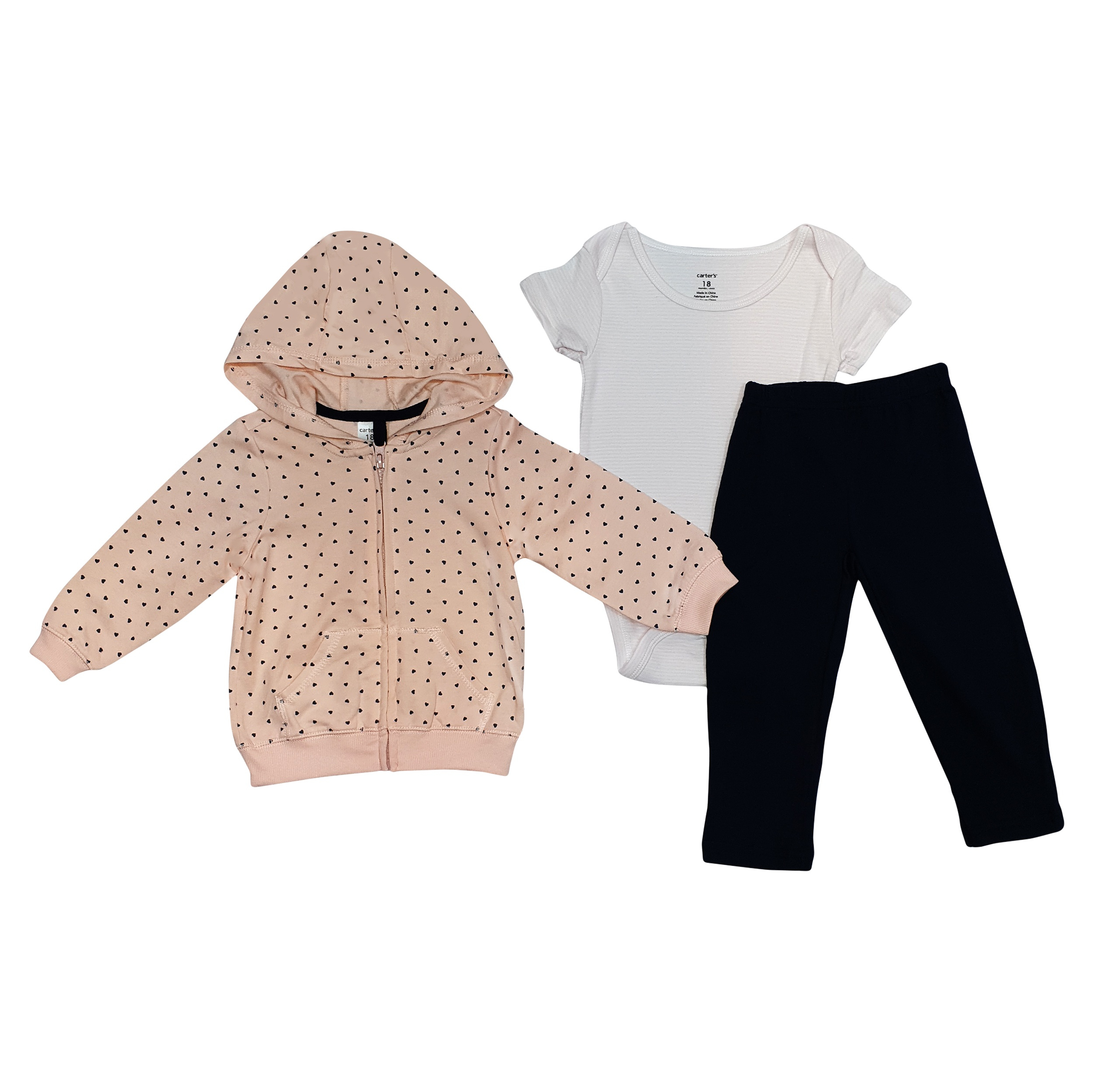 ست 3 تکه  لباس نوزادی کارترز کد 654