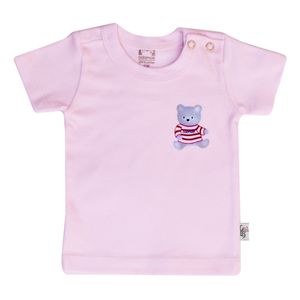 نقد و بررسی تی شرت آستین کوتاه نوزادی آدمک طرح خرس رنگ صورتی توسط خریداران