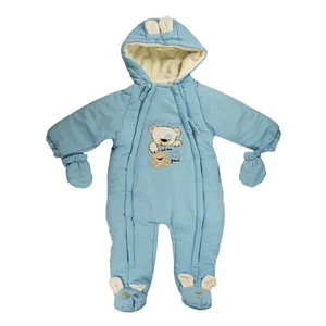 ست سرهمی و دستکش نوزادی مدل خرس 