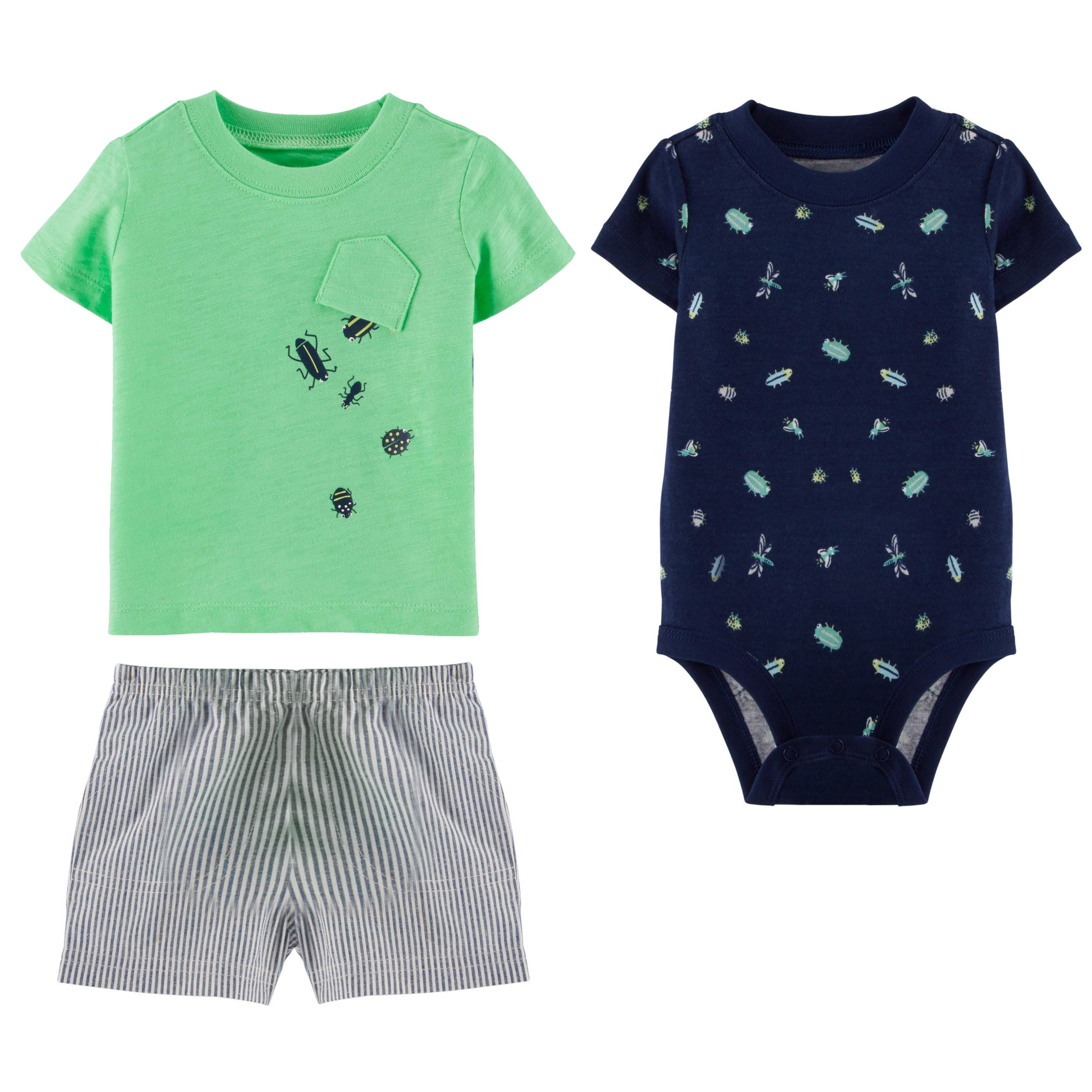 ست 3 تکه لباس نوزادی پسرانه کارترز کد 1182