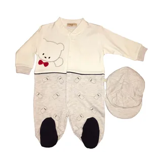 ست سرهمی و کلاه نوزاد کد 07