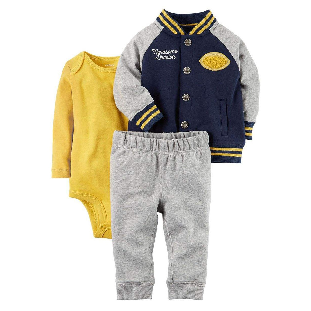 ست 3 تکه لباس نوزادی پسرانه کارترز مدل 801-01