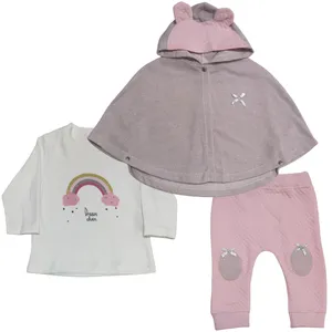 ست 3 تکه لباس نوزادی دخترانه طرح Dream Often کد M138