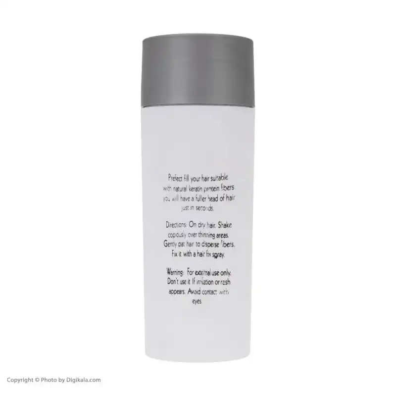 پودر پر پشت کننده مو پرایمر هیرفیلر کد 04 وزن 50 گرم رنگ قهوه ای