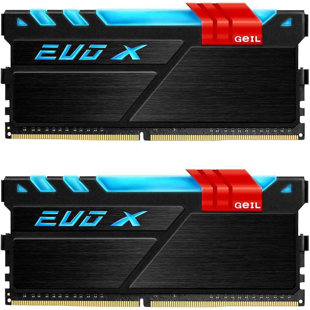 رم دسکتاپ DDR4 دو کاناله 3000 مگاهرتز CL16 گیل مدل Evo X ظرفیت 16 گیگابایت