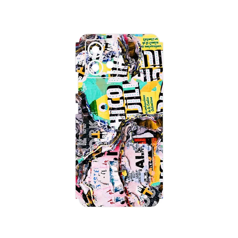 برچسب پوششی ماهوت مدل Collage of Teared Paper مناسب برای گوشی موبایل موتورولا Edge 30 Fusion