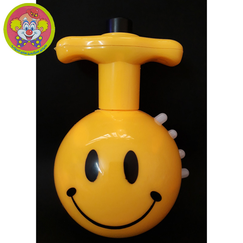 اسباب بازی کوکی دنیای سرگرمی های کمیاب مدل فرفره چراغ دار و موزیکال طرح ایموجی کد DSK-A694