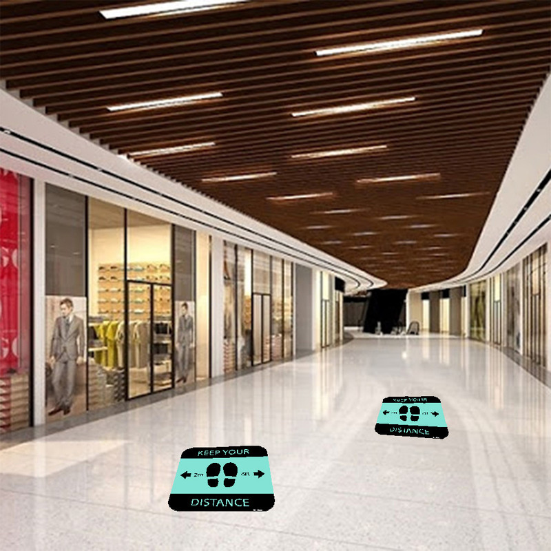 برچسب ایمنی مستر راد طرح لطفا فاصله اجتماعی را رعایت فرمایید کد HSE1317