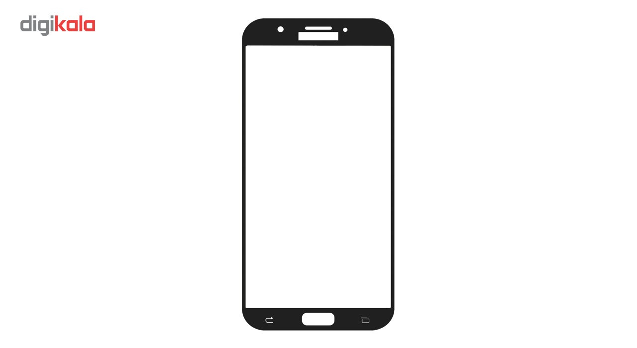 محافظ صفحه نمایش شیشه ای تمپرد مدل Full Cover مناسب برای گوشی موبایل سامسونگ Galaxy A7 2017