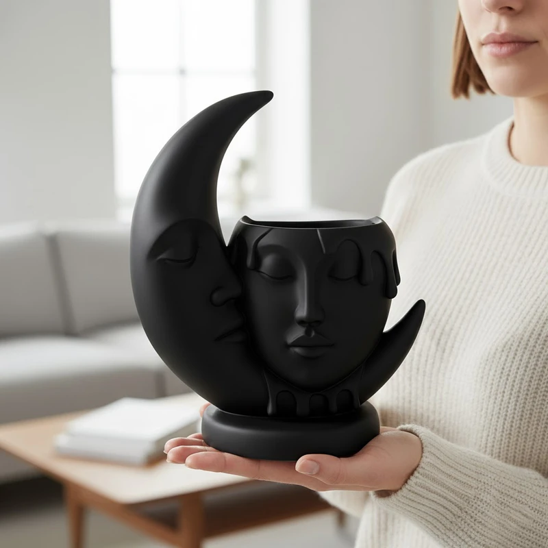 عکس شماره 8 : گلدان دکوری مدل ماه