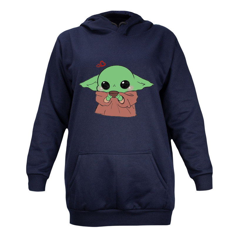 هودی زنانه مدل بیبی یودا