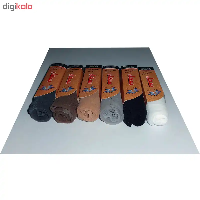 جوراب زنانه سماء کد k6 مجموعه 6 عددی