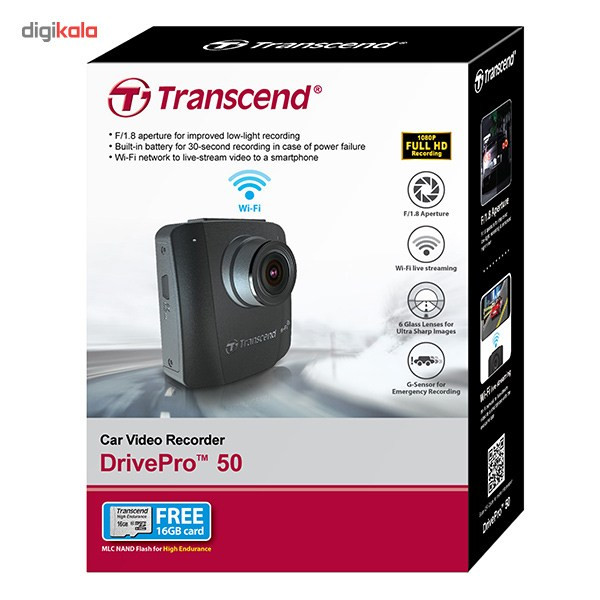 دوربین فیلم برداری خودرو ترنسند مدل DrivePro 50