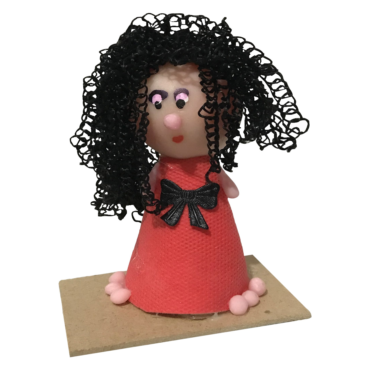 عروسک طرح دختر موفرفری مدل RM-6979