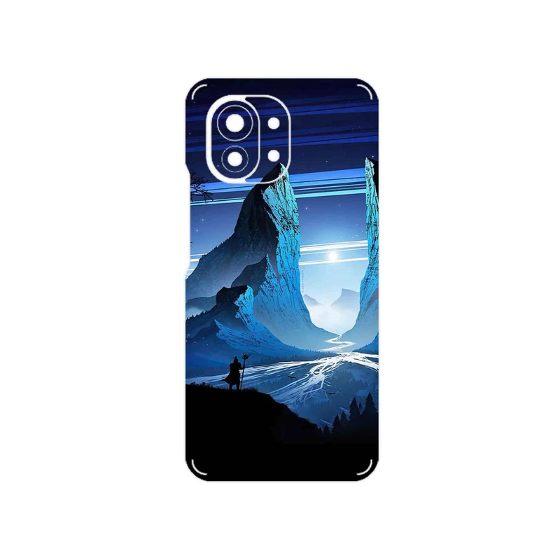برچسب پوششی ماهوت مدل Blue Mountains Digital Art مناسب برای گوشی موبایل شیائومی Mi 11 5G