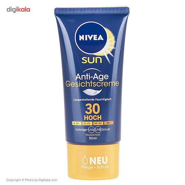 کرم ضد آفتاب و ضد چروک نیوآ مدل Gesichtscreme SPF30 حجم 50 میلی لیتر main 1 1