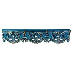 کتیبه پرده مدل گل افشان مدل G104 طول 120 سانتی متر بسته 6 عددی