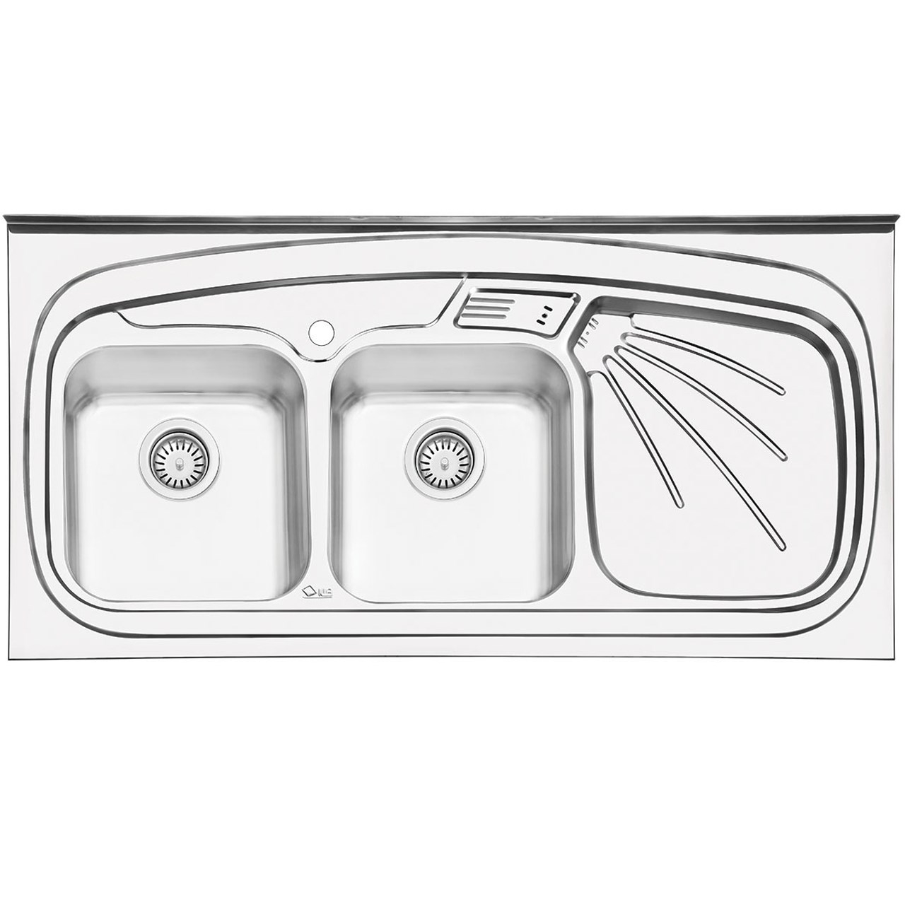 سینک ایلیا استیل مدل 3013L روکار سایز 60 × 120 سانتی متر