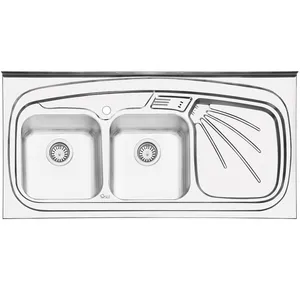 سینک ایلیا استیل مدل 3013L روکار سایز 60 × 120 سانتی متر